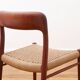 Chaise - Niels Otto Møller - modèle 75 - Corde danoise refaite