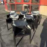 Cassina CAB 413 black armchair