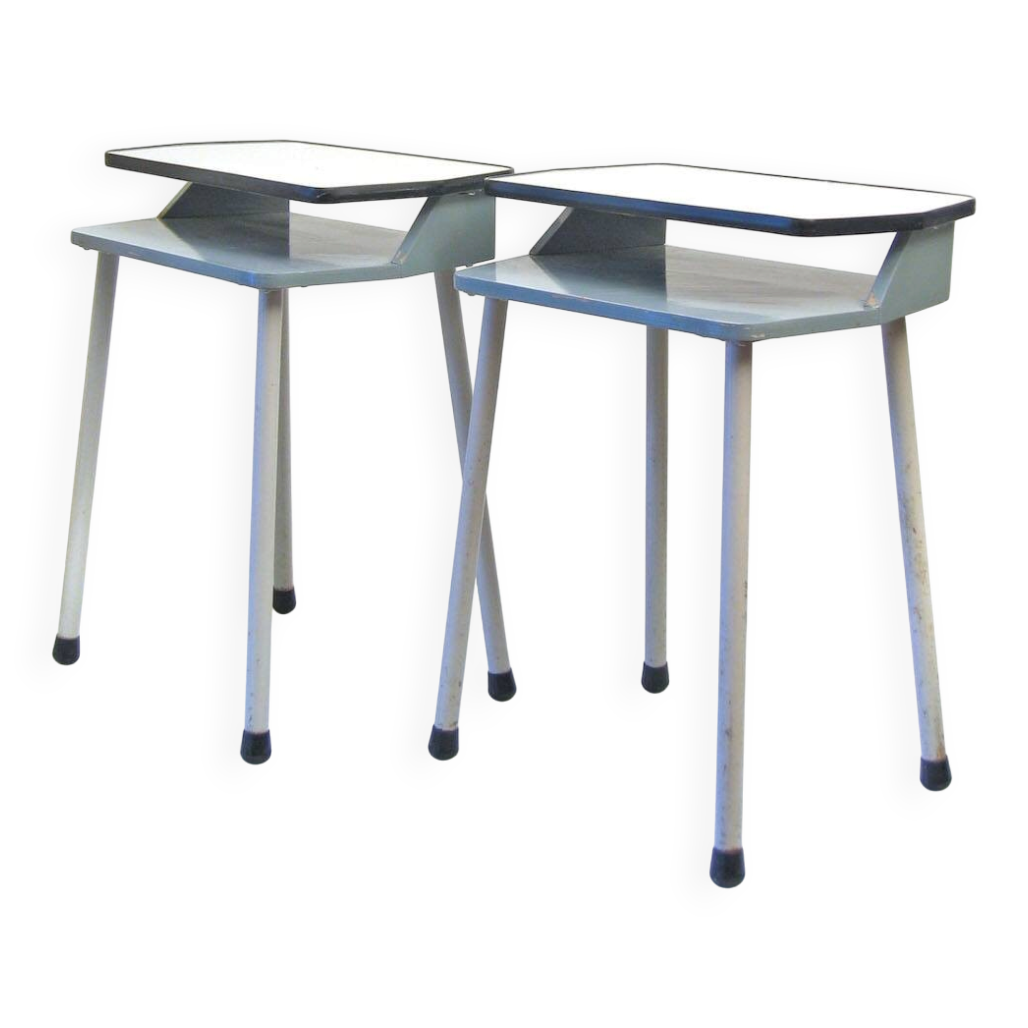 Two retro sixties bedside cabinets Wim Rietveld style