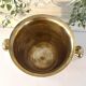Enamel Ice Bucket – Vintage French Pink Gilt Grapevine Champagne Coole