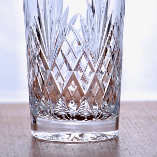 6 grands verres en cristal de Montbronn soufflés bouche collection ''Blois