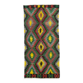 Turkish Handmade Vintage Anatolian Kilim 116 cm x 242 cm