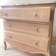 Commode style Louis XV rénovée -bois et couleur nude