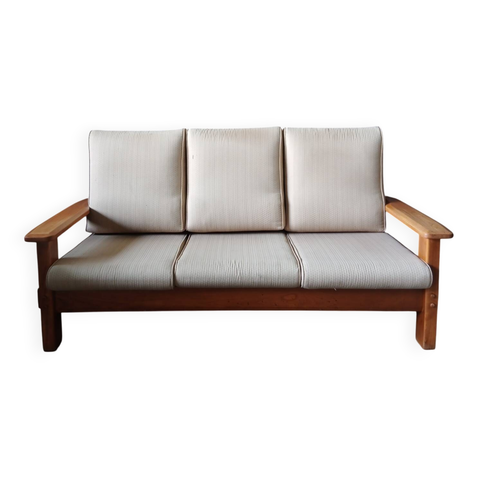 Three-seater canapé from the 1950s in elm.