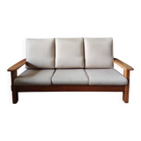 Three-seater canapé from the 1950s in elm.