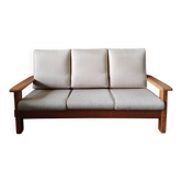 Three-seater canapé from the 1950s in elm.