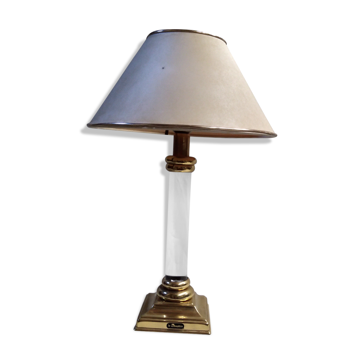 Brass lamp and plexi the Dauphin 1970