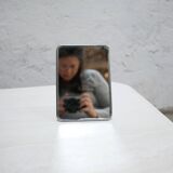 Vintage barber mirror to stand or hang 20cm x 14cm