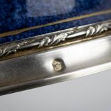 Vase soliflore en porcelaine et argent 1er titre - Paul Millet Début XXème