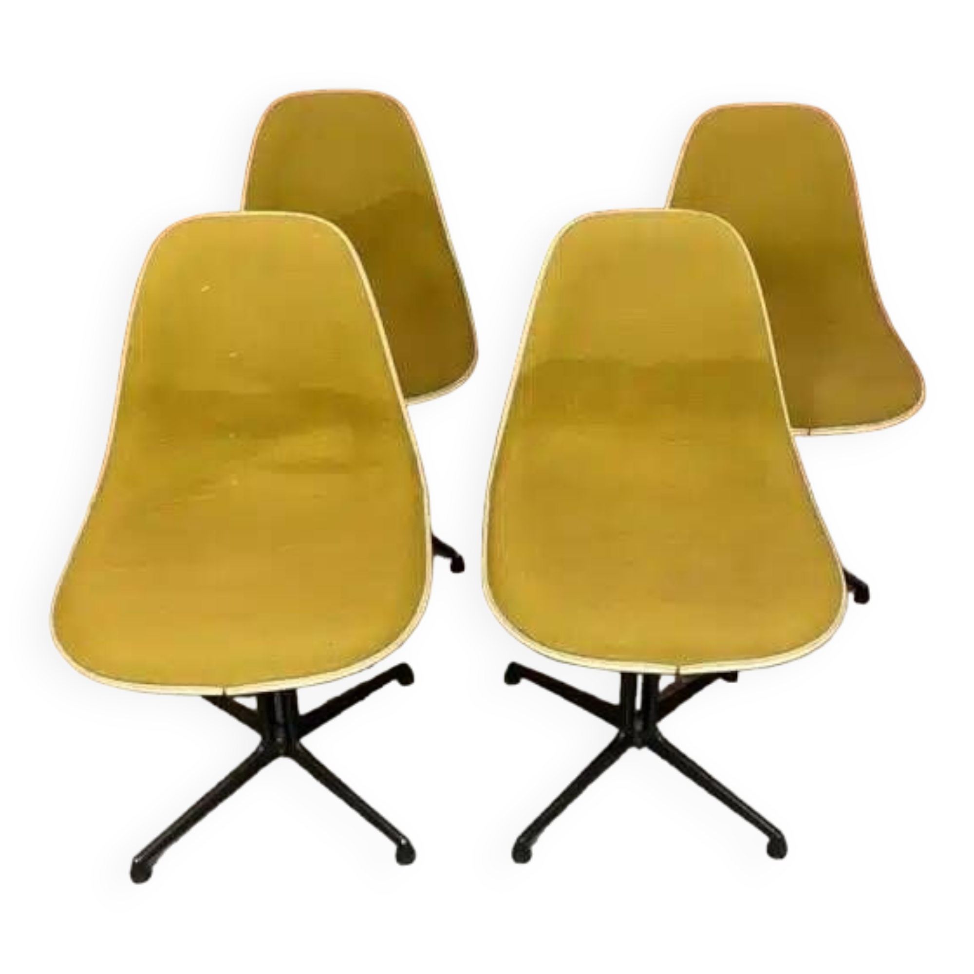 Series of 4 “La Fonda” chairs by Charles and Ray Eames for Vitra