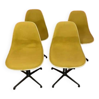 Series of 4 “La Fonda” chairs by Charles and Ray Eames for Vitra
