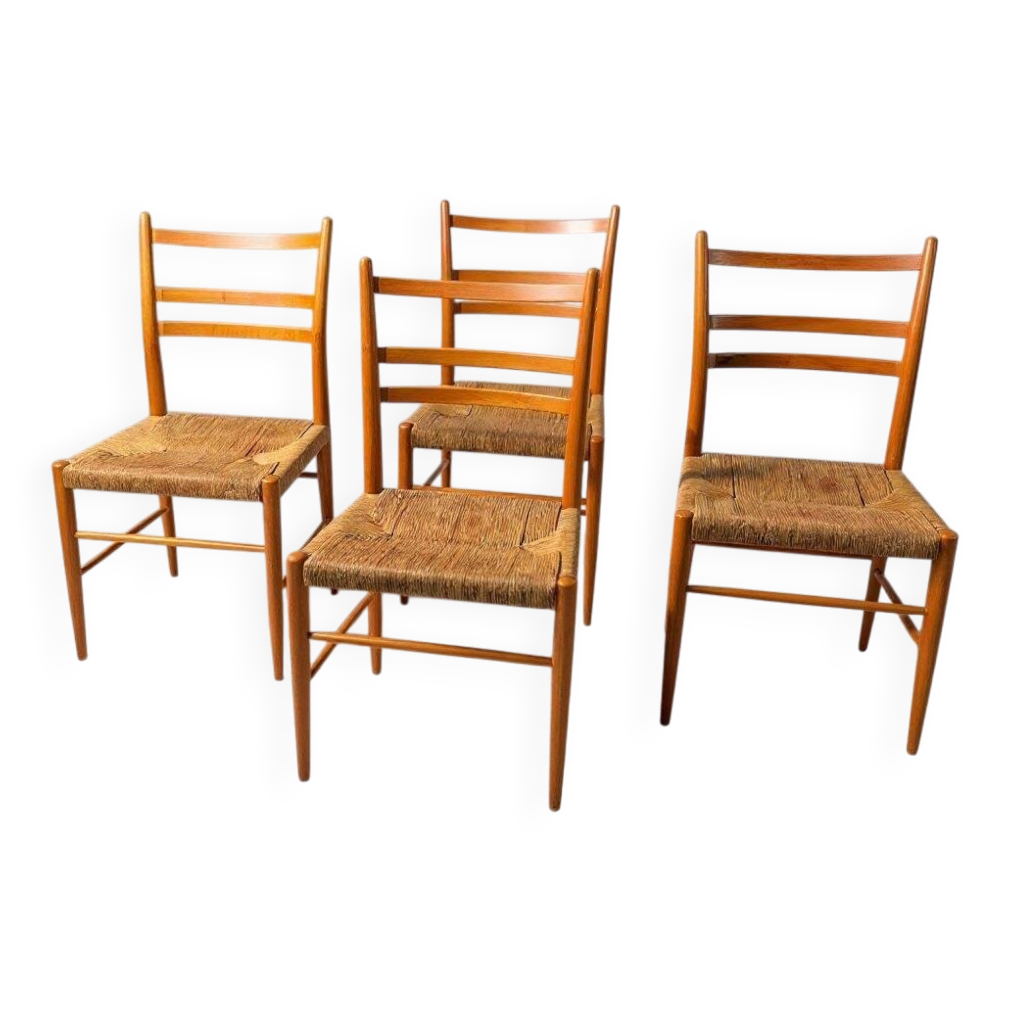 Set of 4 Scandinavian Gemla chairs. Gracell model by Yngve Ekström
