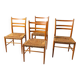 Set of 4 Scandinavian Gemla chairs. Gracell model by Yngve Ekström