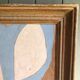 Abstract painting on wood panel