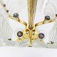 Lamp by Carl Fagerlund for Orrefors, Murano glass leaves, 1960s.