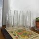 Set of 4 vintage bubble glass tulips for wall lamp chandelier.