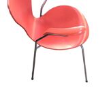 Designer office chair in Compressed Wood designed by Arne Jacobsen for Fritz Hansen, Denmark, 1982