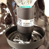 Ceramic and opaline palm tree lamp 1980