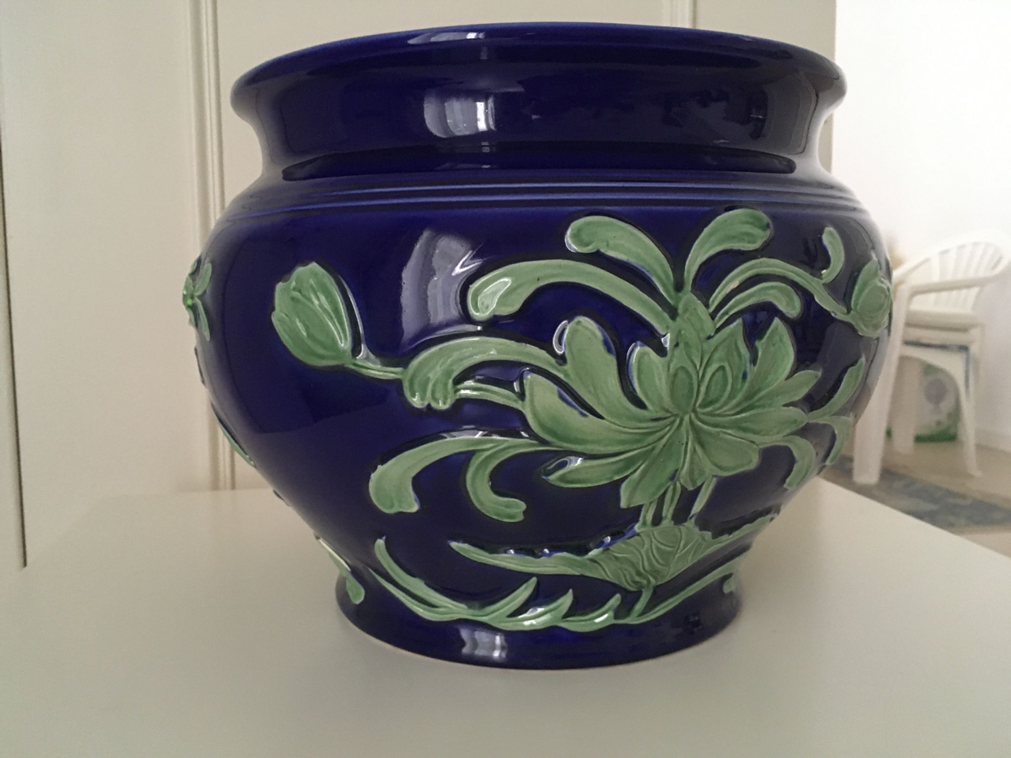 Pot de fleurs anglais vintage.