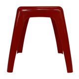Vintage Space age plastic stool table mid century red plant stand