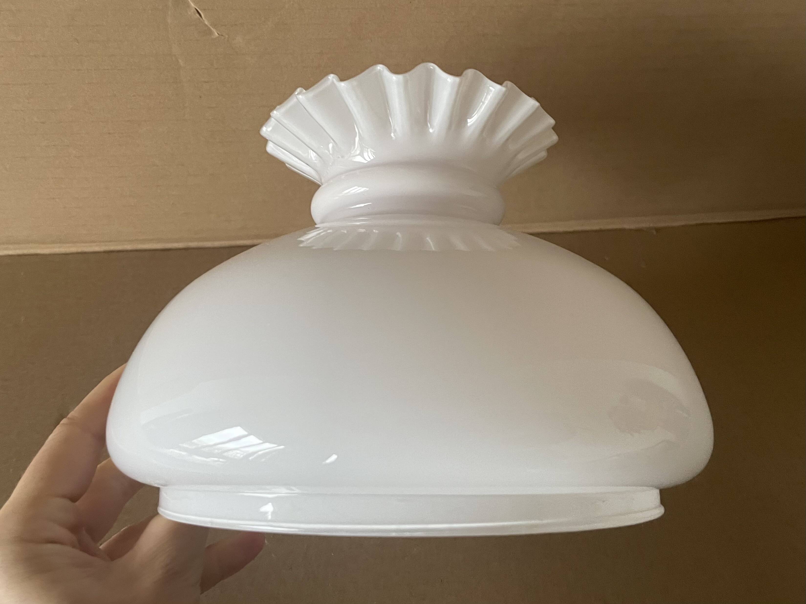 Antique opaline lampshade