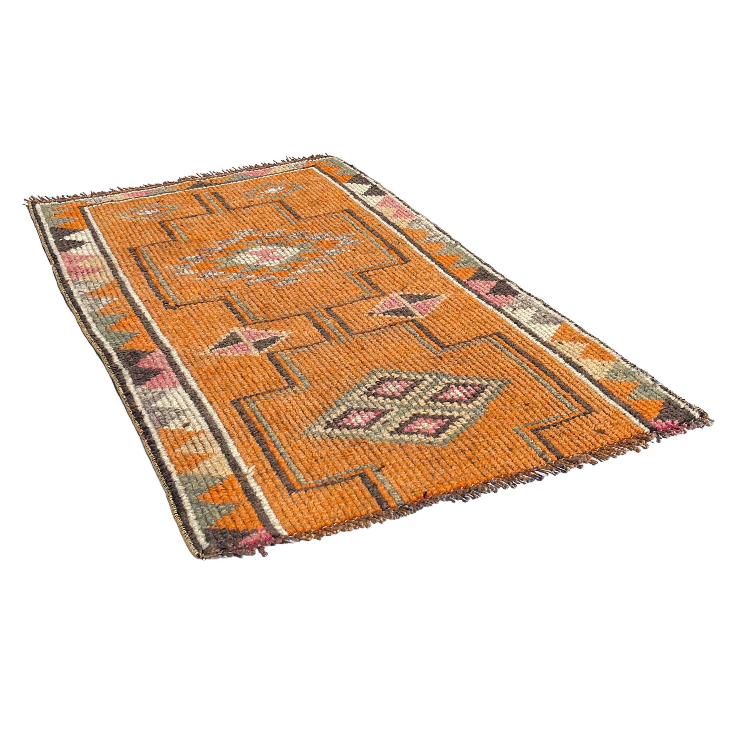 Traditional vintage kurdish herki rug 160 x 87 cm