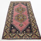 4x7 Handmade Pink Oushak Rug, 120x214Cm