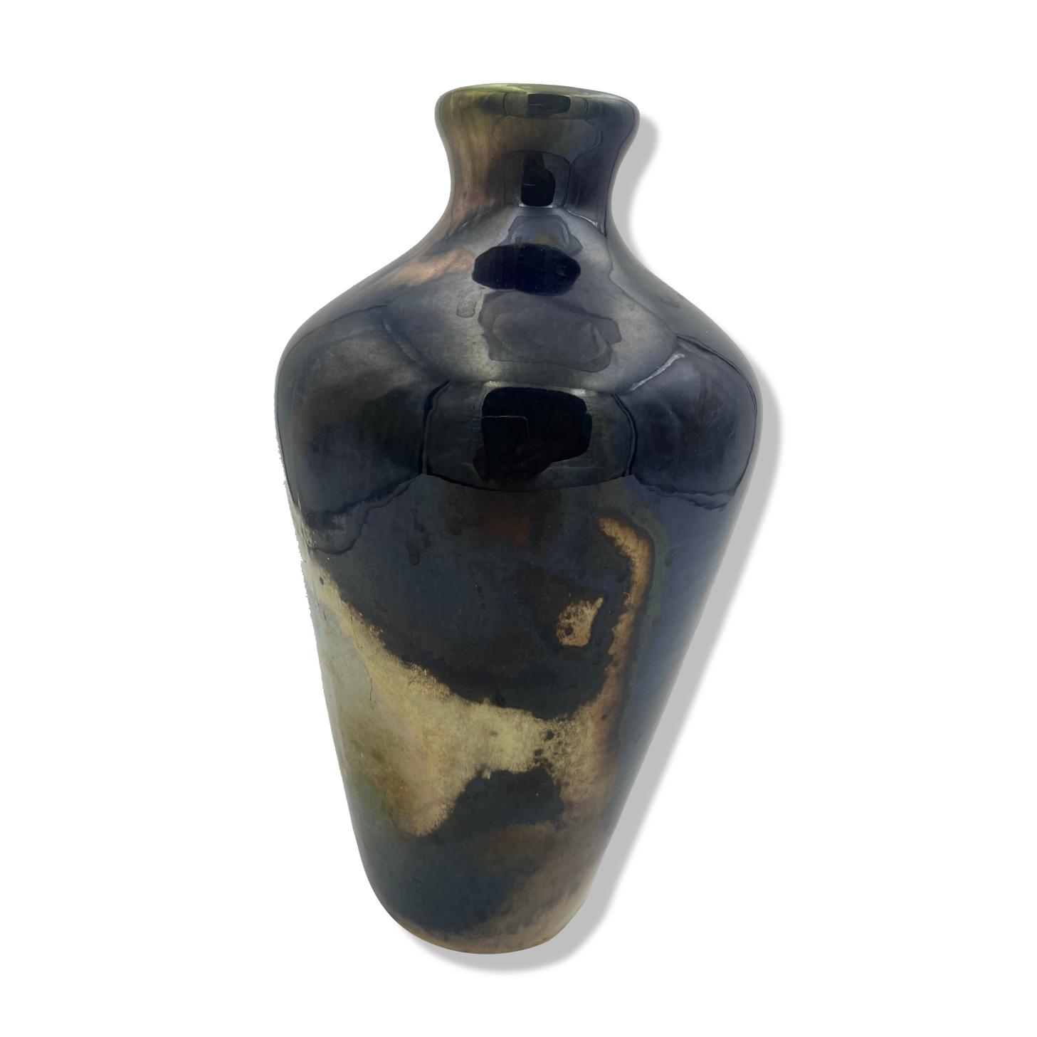 baluster vase in flamed sandstone of Rambervillers