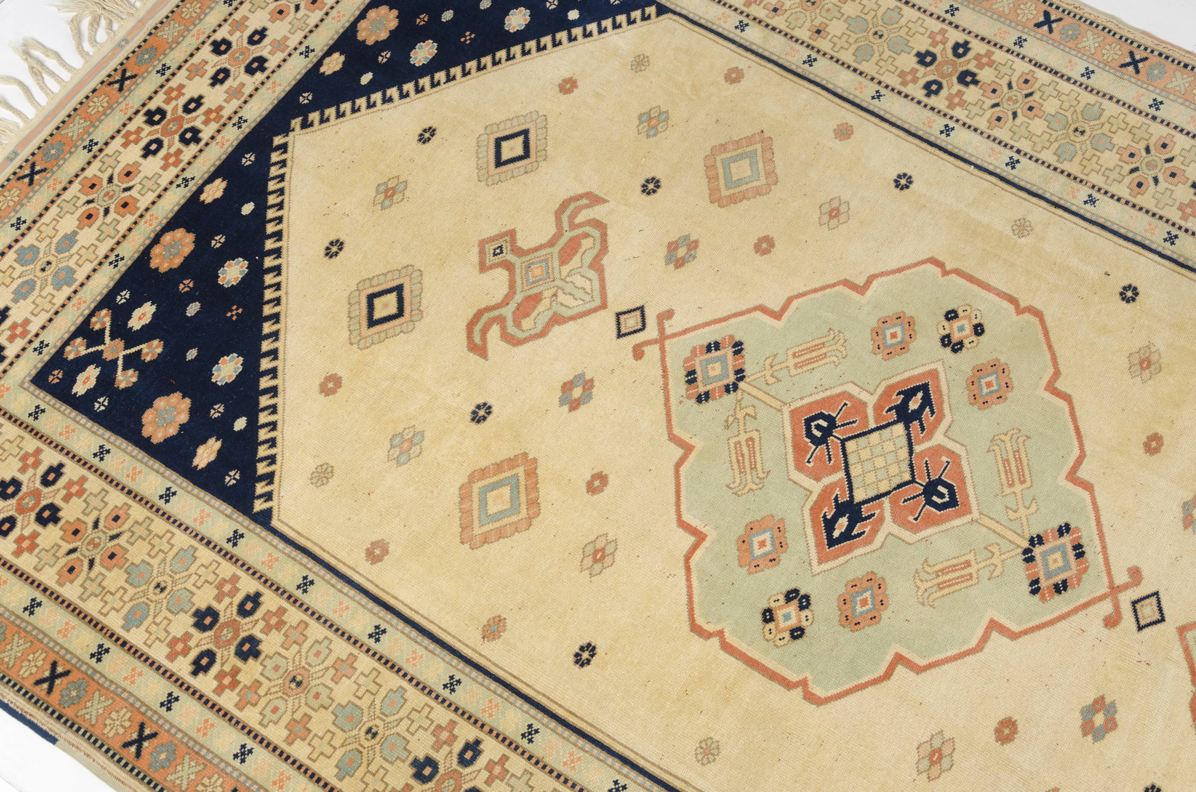Tapis vintage noué à la main pour la maison