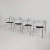 4 Silver Moon Chairs / Armchairs by Pascal Mourgue for Fermob 1980