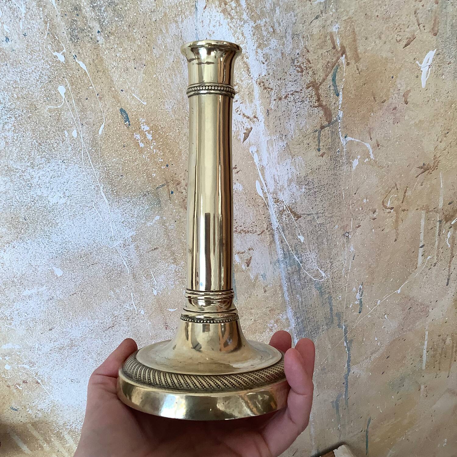 Brass candle holder