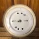 Old engraved glass ceiling light + vintage brown metal contour