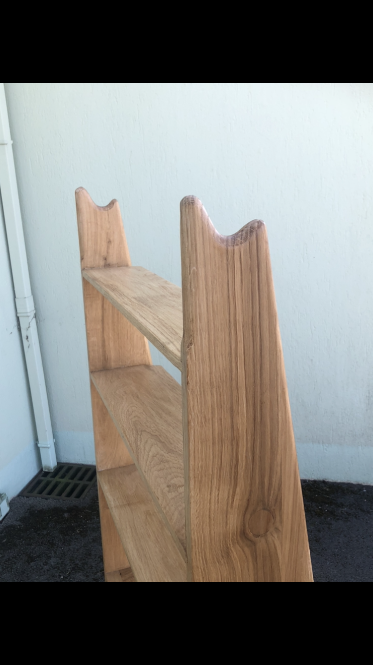 oak shelf by Pierre Cruège