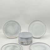 Vintage Niderviller Graminées earthenware plate/salad bowl service