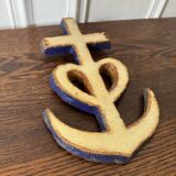 Camargue cross in ceramic by the Argonauts, Vallauris, 1960