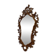 Miroir mural vintage style baroque / rococo avec cadre en bois