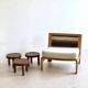 A set of three small round tables. Mado Jolain and René Legrand. France 1956.