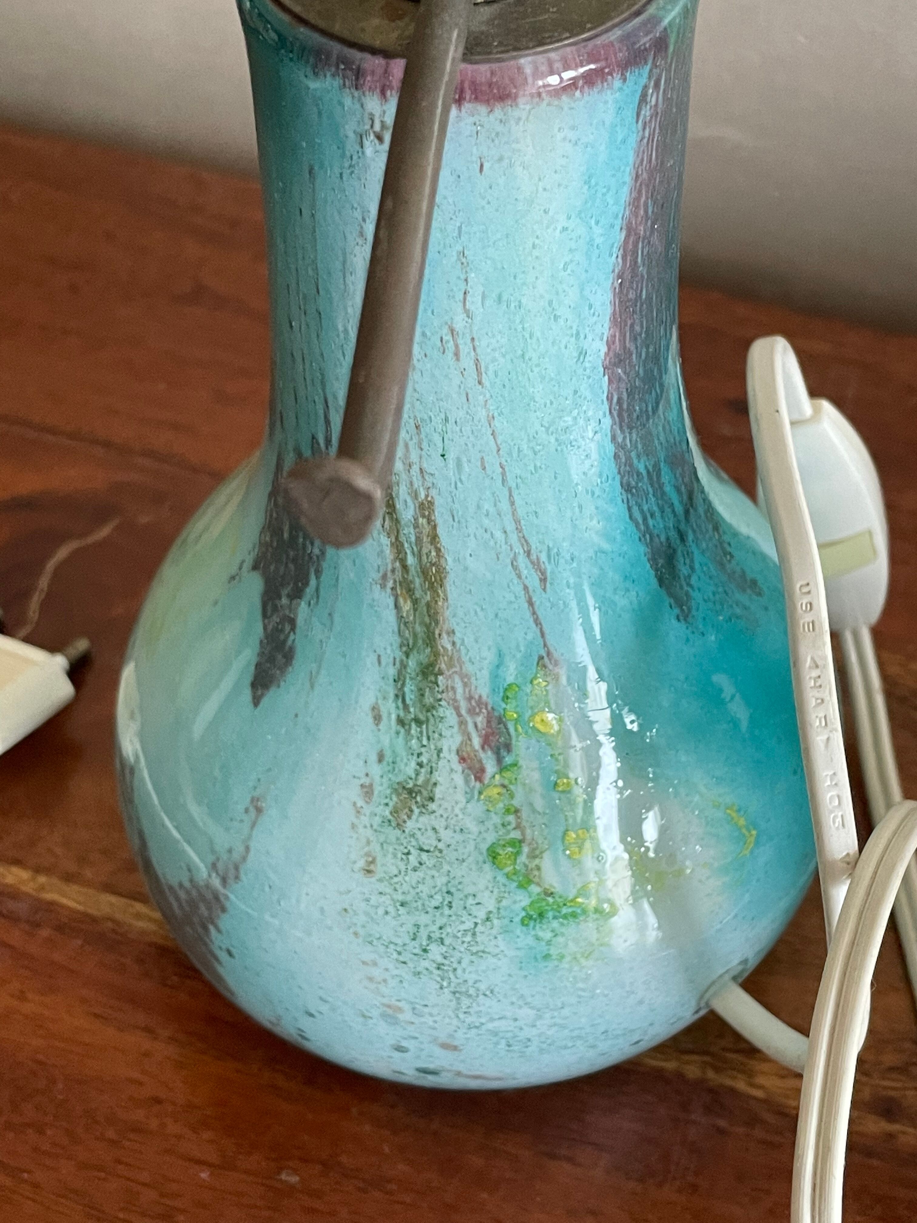Lamp foot Georges Castellino blown glass