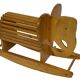 Vintage Swedish design Wooden Rocking Elephant 80's design