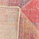 4x7 Vintage Pale Red Geometric Turkish Rug, 117x228Cm