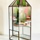 Vide poche mural miroir et laiton vintage