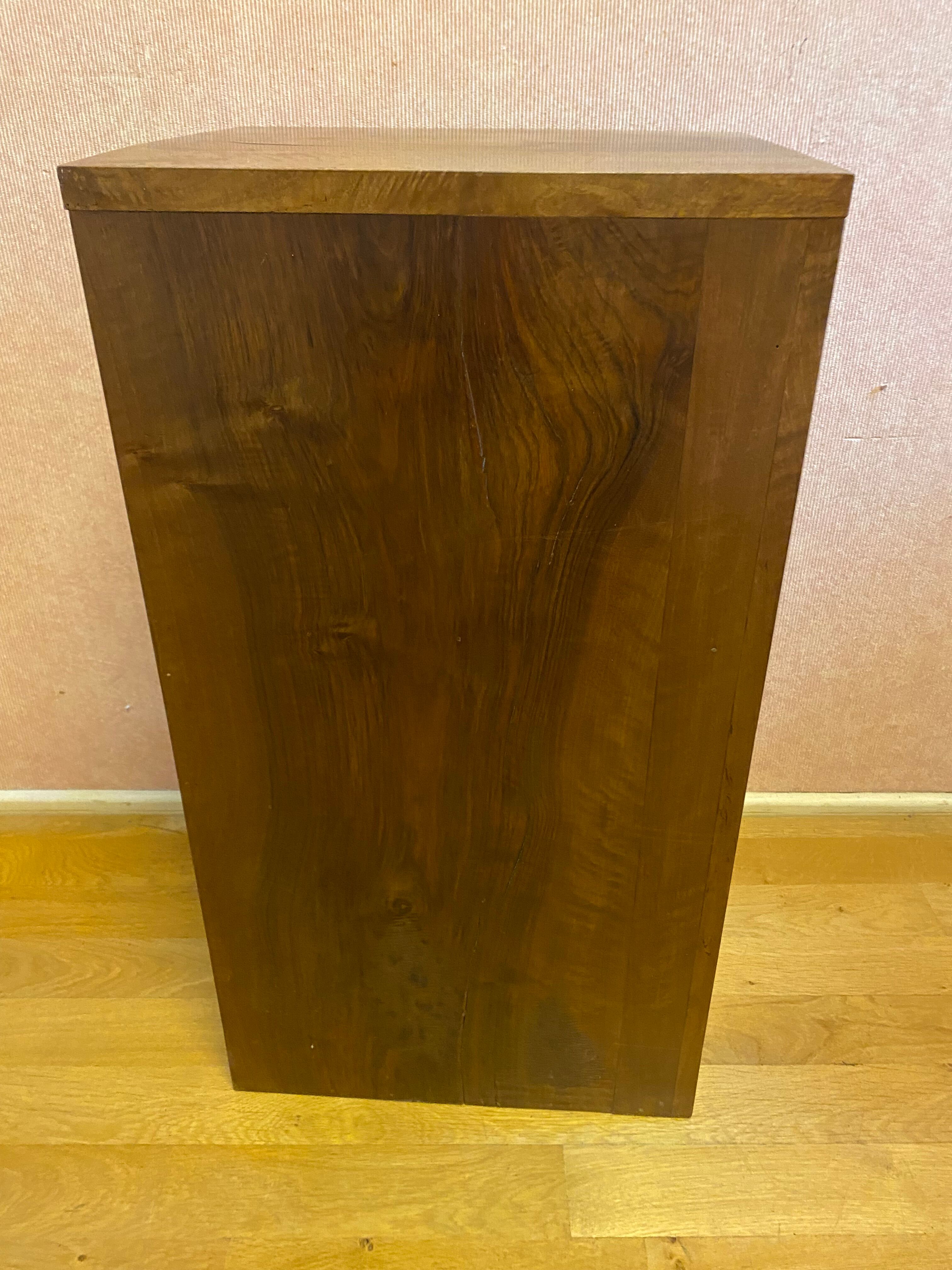 Piece of sofa, in Art Deco walnut