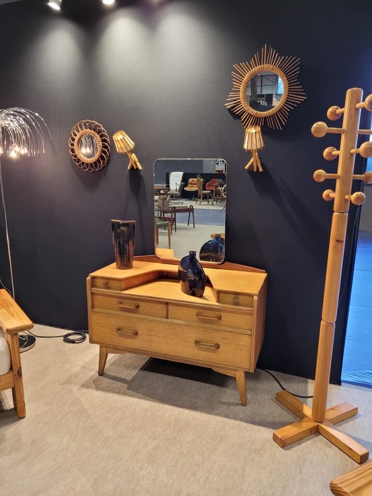 Dressing table G Plan 50s in teak-plated wood