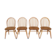 Série de 4 chaises « Windsor » par L. Ercolani pour les éditions Ercol