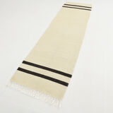 Handmade hemp runner rug 283x77 cm