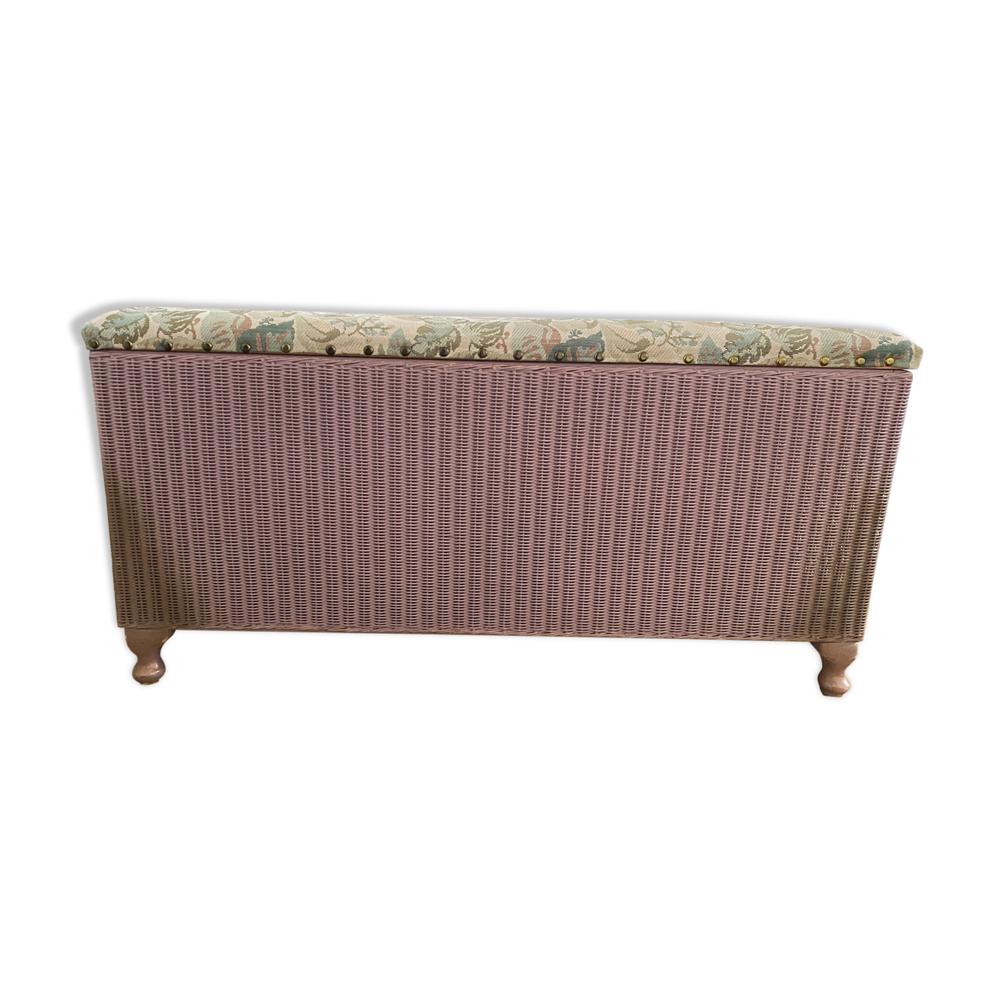 Lloyd loom (lusty) ottoman bedding box