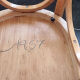 Set of 4 bistro chairs by A. Cartier, 1957