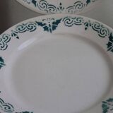 set of 8 ceramic plates "butterflies"