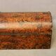 Old wooden and studded leather box