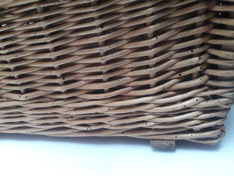 Wicker trunk L75xH53xD48 vintage